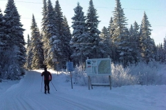 Départ skieur accueil de Charlevoix au Massif